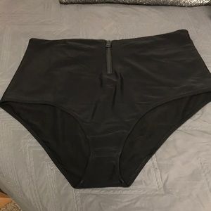 Aerie Zipper High Waisted Bikini Bottom